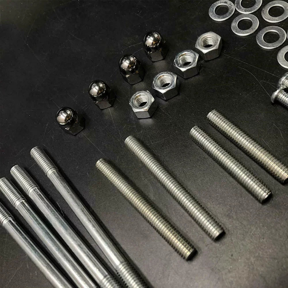 DONSP1986 Motor Bolts, Studs, Screws, Washers Set for 2 Stroke yd100/66cc/80cc Engine Kit Gas Bike