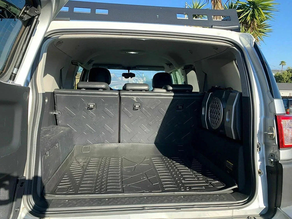 EACCESSORIES EA Cargo Liner – Trunk Mat for Toyota FJ Cruiser 2007-2014 – Weather-Resistant Trunk Mats for Cars with Raised Lip – Non-Slip Car Trunk Mat Rubber – Easy to Install – Laser Pre-Cut Design