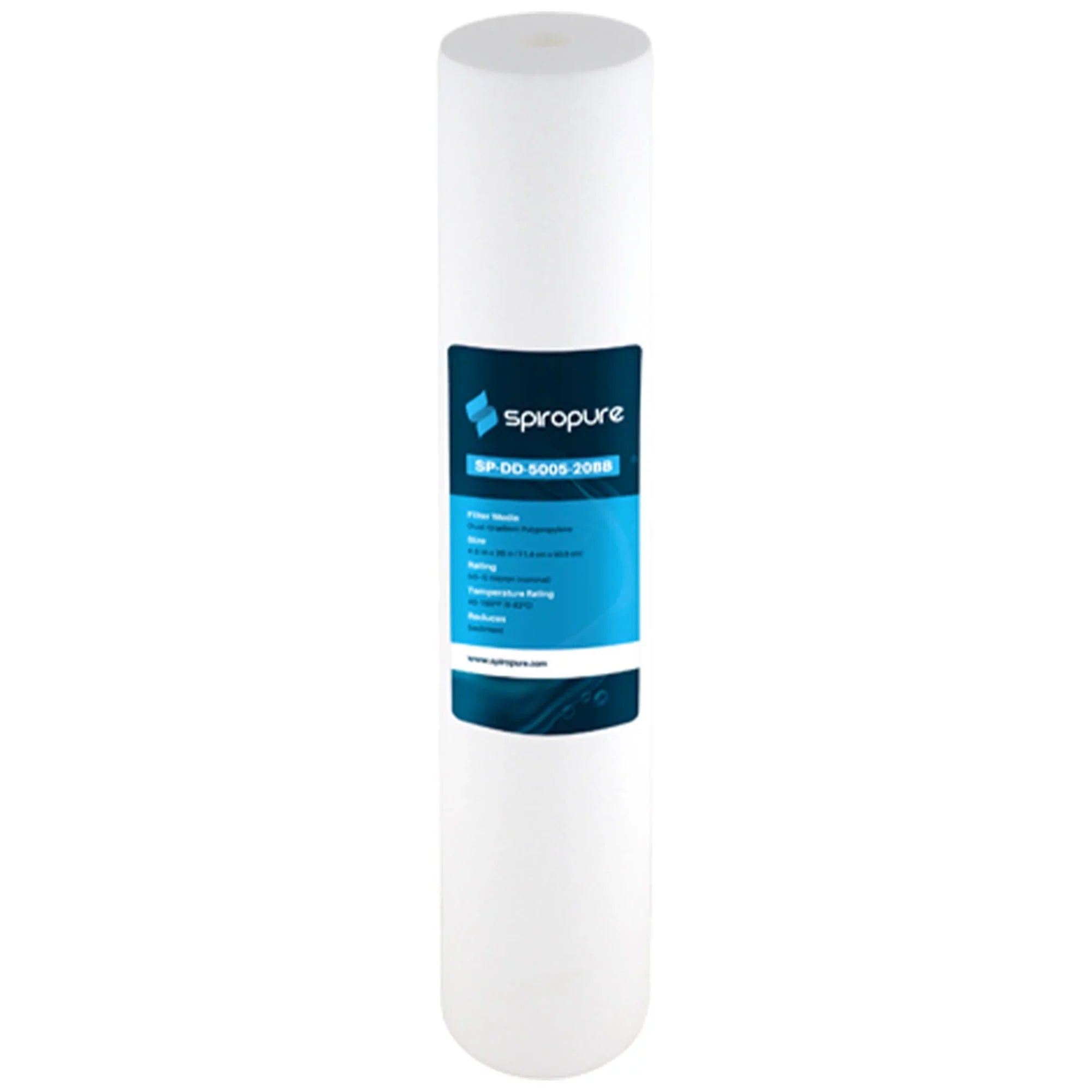 SpiroPure 20 x 4.5" Dual Gradient Polypropylene Filter, 5 Micron (6 Pack)