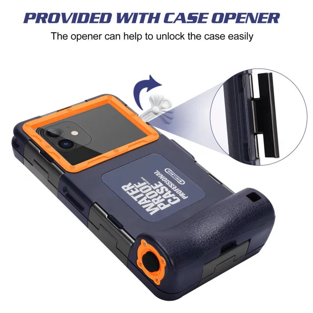 UrbanX Professional [15m/50ft] Swimming Diving Surfing Snorkeling Photo Video Liquid Protective Case Liquid Housing for vivo iQOO Z5x And all Phones Up to 6.9 Inch LCD with Lanyard