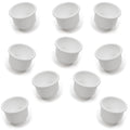Red Hound Auto 10 Cup Holders Plastic Pocket Recessed Insert Universal with Drain for Boat RV Car Truck Marine Pontoon Motorhome Camper Drop In White 3-1/2 Inch I.D. & 4-1/8 Inch O.D.