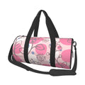 XMXT Unisex Large Sports Tote Gym Bag for Women, Flowers Floral Pink Stamp Weekenders Bags Travel Bag