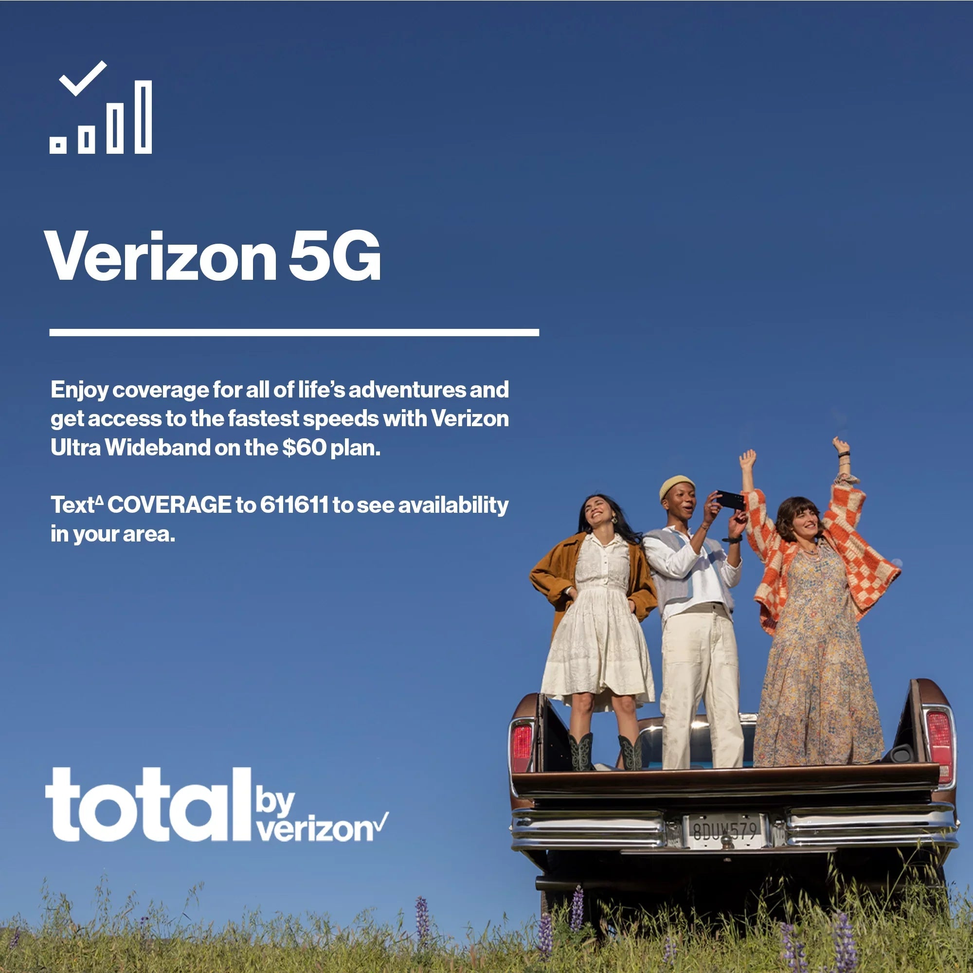 Total By Verizon iPhone 15, 128GB, Blue - Prepaid Smartphone