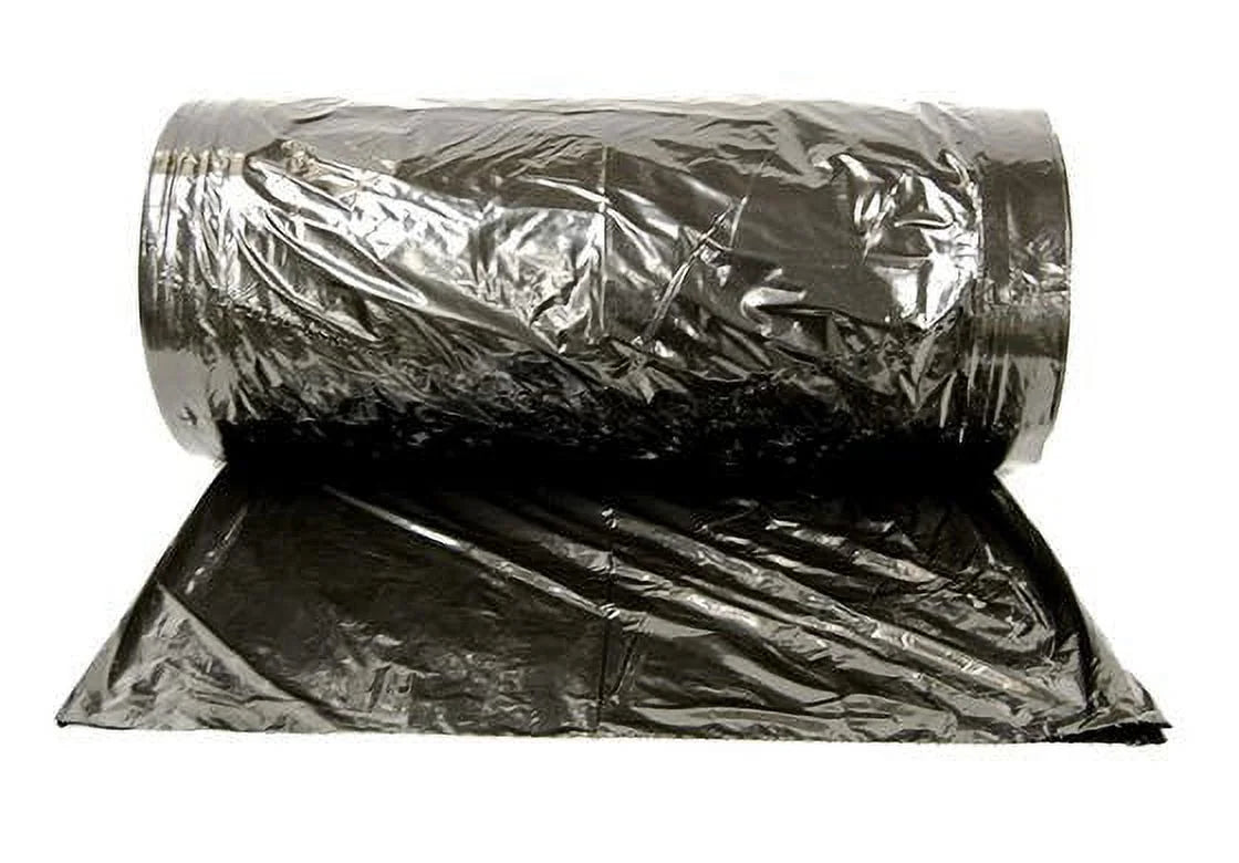 NAHANCO Plastic super weight garment bags on a roll, 72"H , Black - 249/ROLL