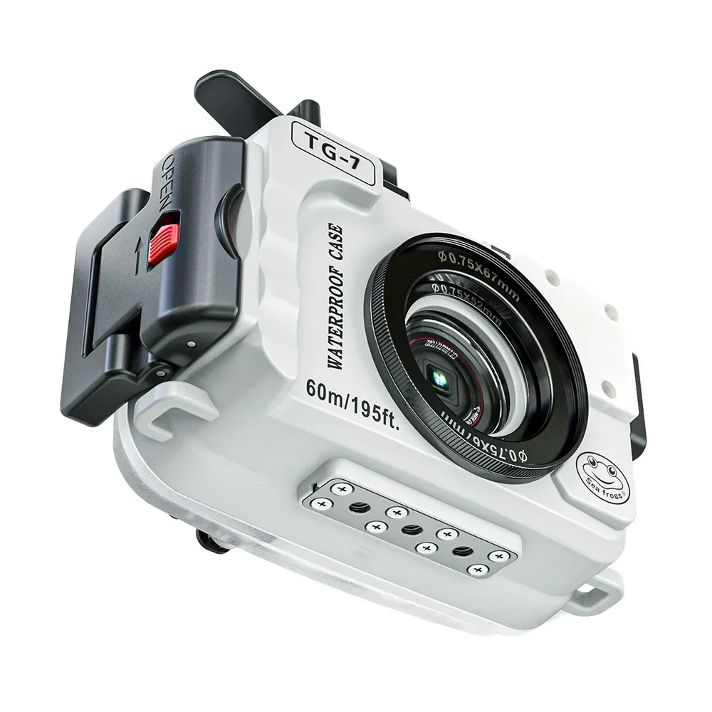 GoolRC TG 7 Camera Housing Case, Fluid 60m Diving Protective Case with Adapter