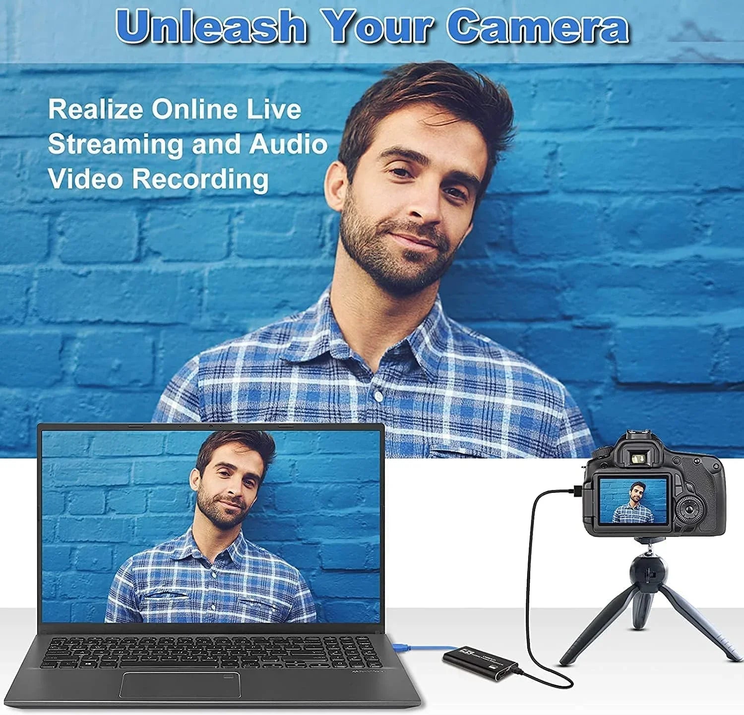 Capture Card, 4K Audio Video Capture Card, USB 3.0 Capture Adapter 1080P 60FPS Video Recorder Device for Game Recording, Works for , Streaming Live,Support X-Box/OBS/Camera/PC