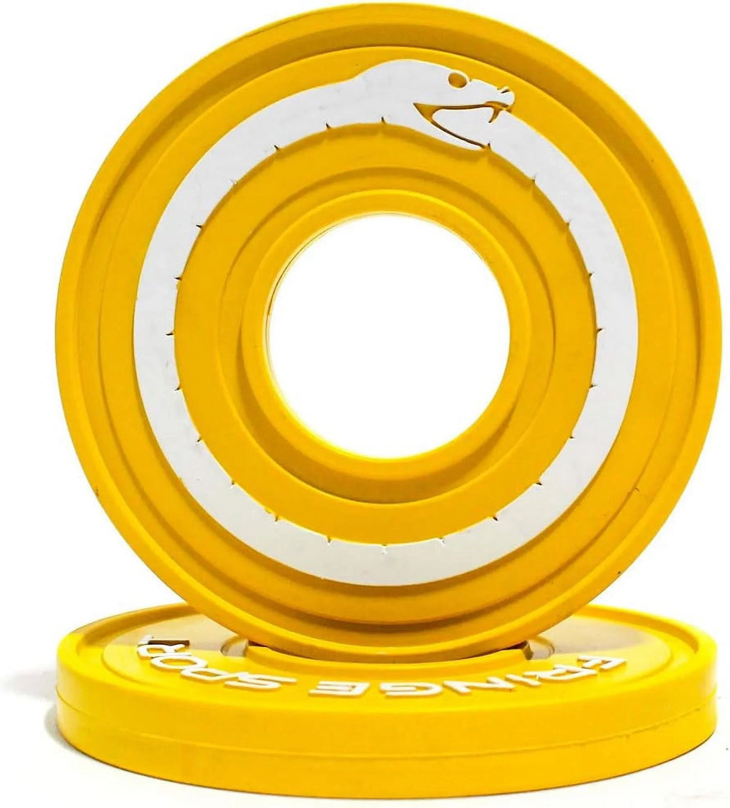 Fractional Weight Plates - 0.5 Half 1/2 Pound Rubber Change Bumper Plate Pair For Olympic Barbells, Strength Training And Micro Loading. Sets Of 2