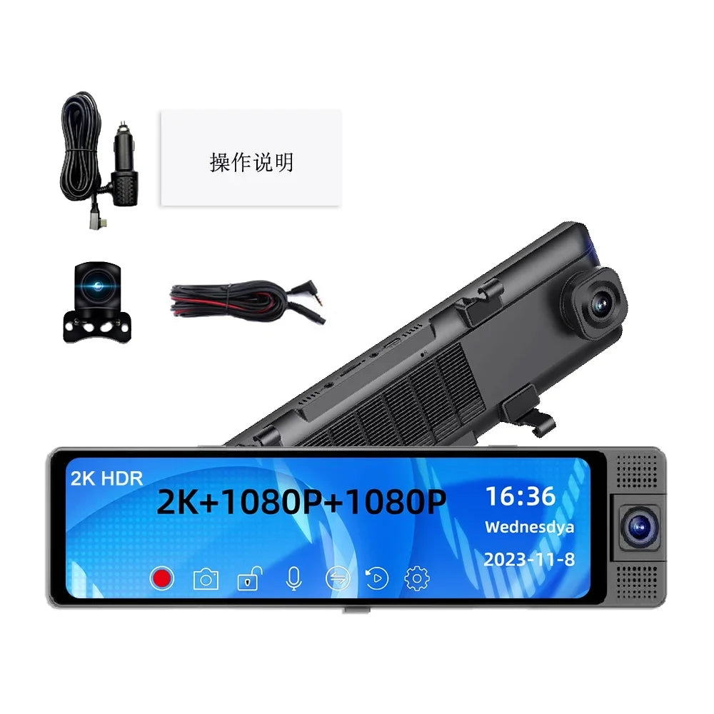 Arealer Dashcam,Auto Safety Clear Car 3 Cameras Wide Car Rearview Wide Car Wide Auto Dashcam Car - 3 Cameras Car Video Car Camera Dash Cam Car Auto Video - Auto - Auto With Rearview Video Car Owsoo