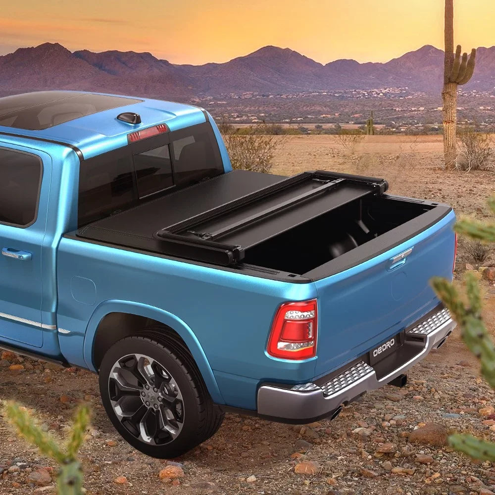 Ledkingdomus 5 ft Soft Tri-Fold Truck Bed Tonneau Cover for 2015-2023 Chevy Colorado/GMC Canyon