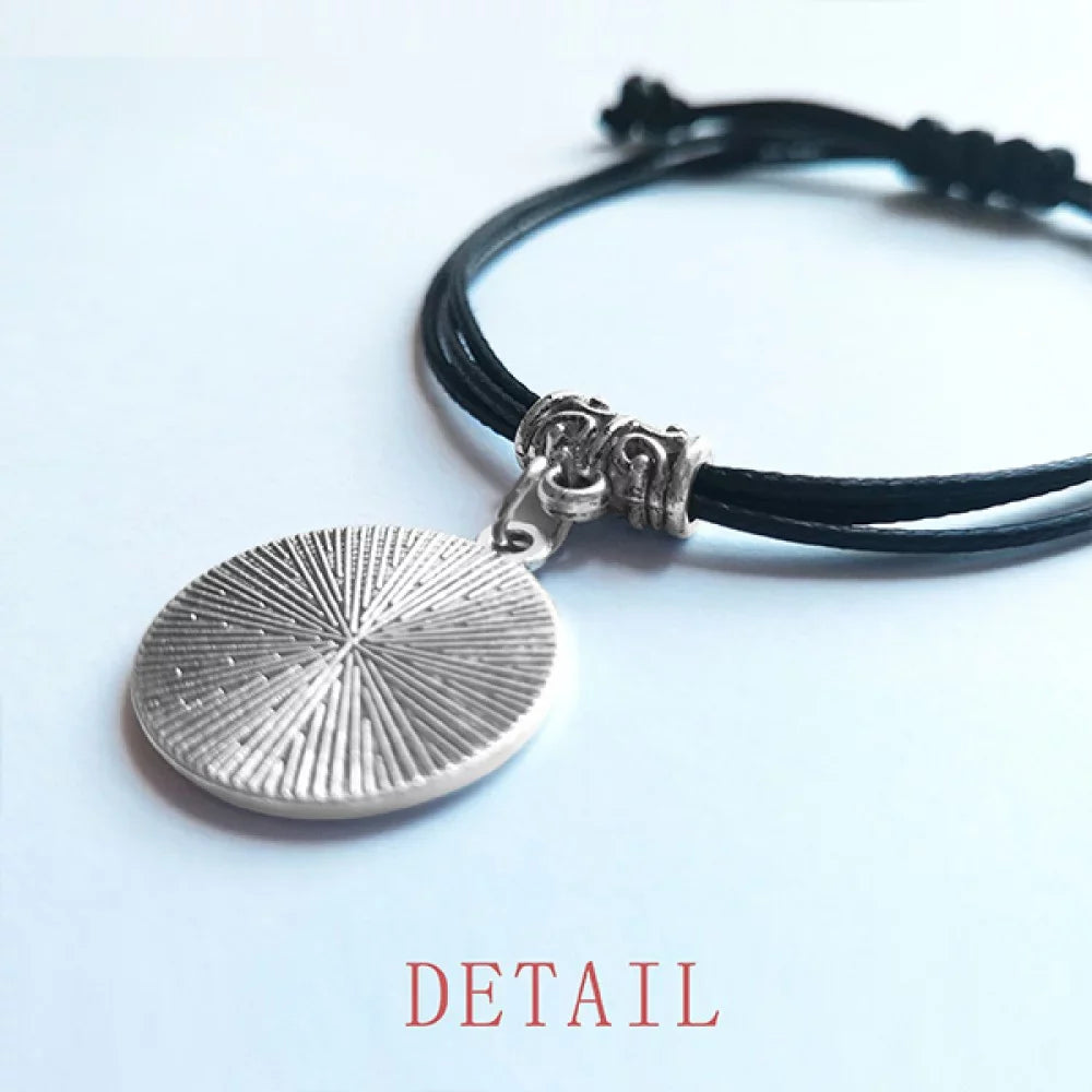 Arch Of Triumphal Best Paris Bracelet Leather Rope Wristband Black Jewelry