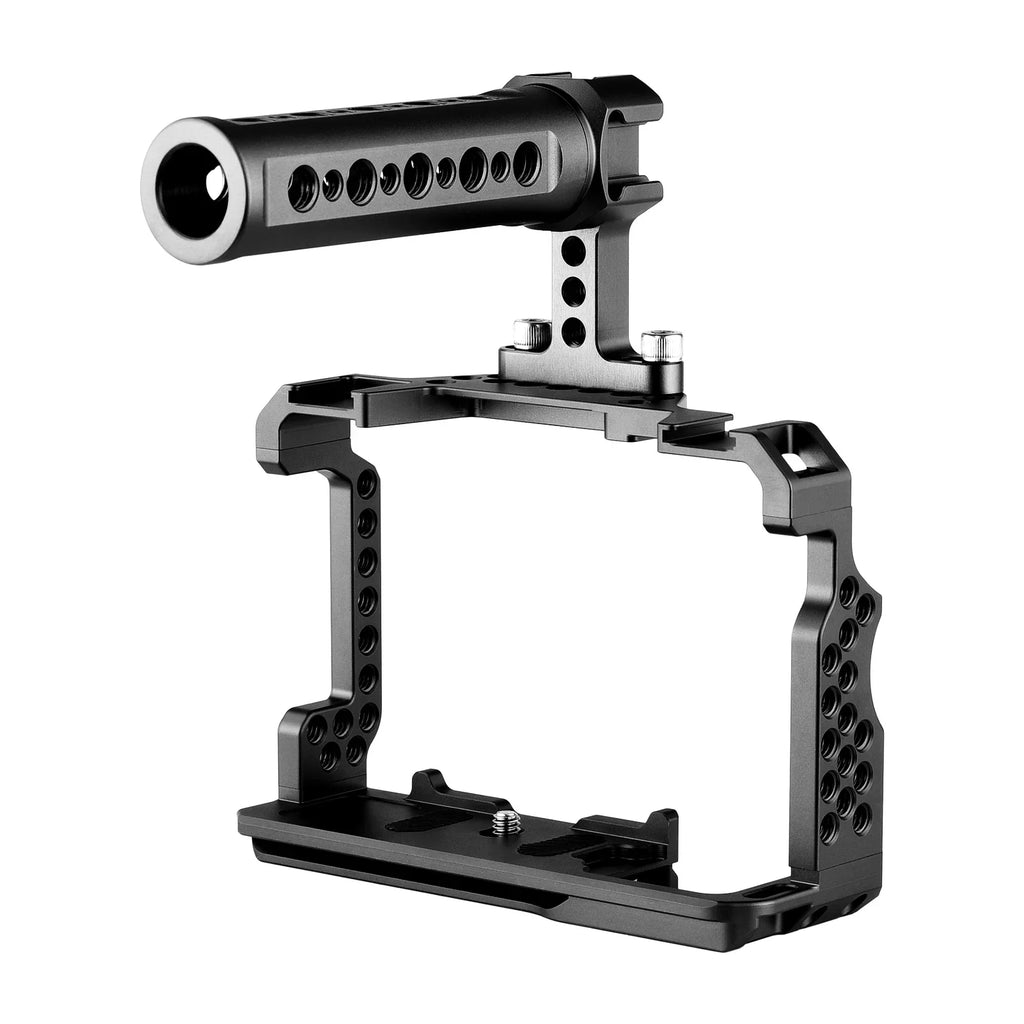 7299 Aluminum Alloy Cage Kit with Video Rig Handle Grip Replacement for A7R III/ A7 II/ A7III