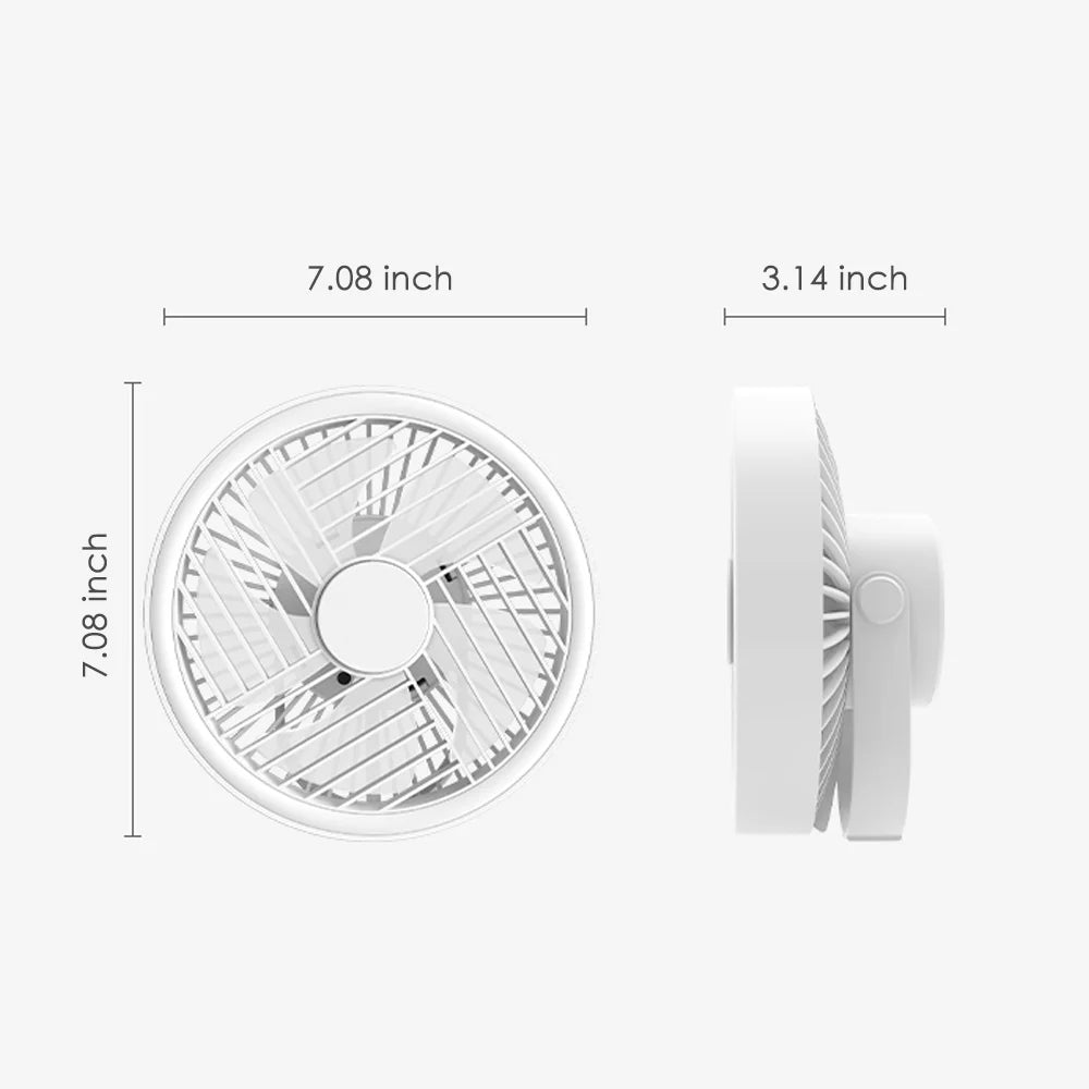 JLLOM Versatile Hanging Fan Light for Glass Walls and Smooth Surfaces, Mute Bottom Noise, Long-distance Air Supply