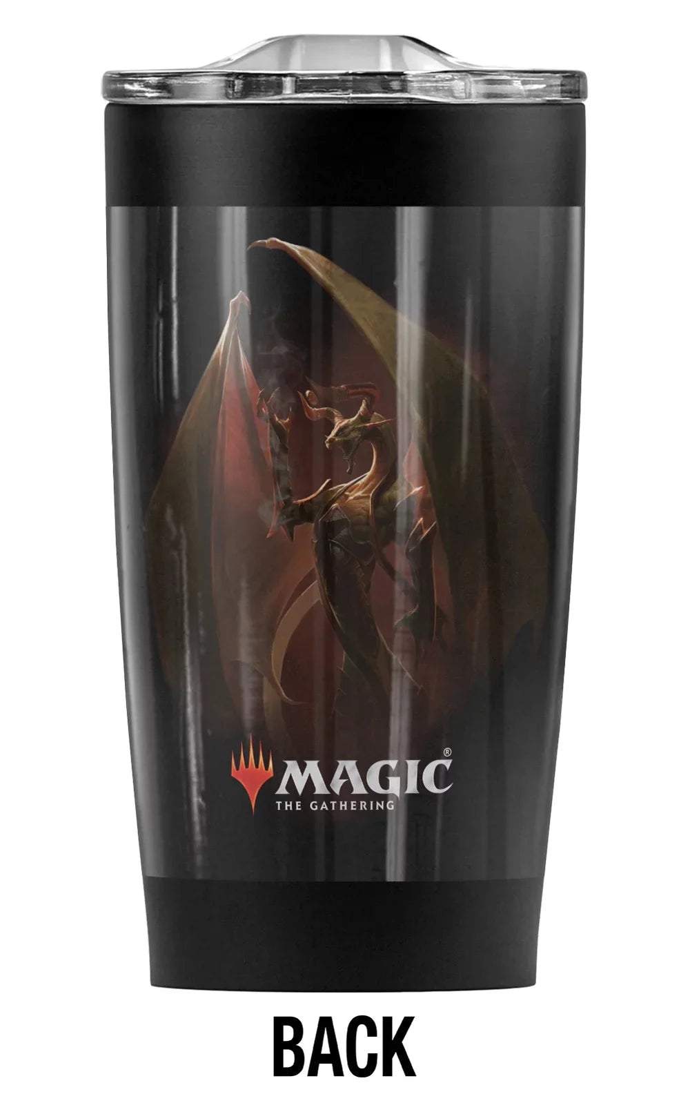 Magic The Gathering/Nicol Bolas Stainless Steel Tumbler 20 oz Coffee Travel Mug/Cup, Vacuum Insulated & Double Wall with Leakproof Sliding Lid | Great for Hot Drinks and Cold Beverages