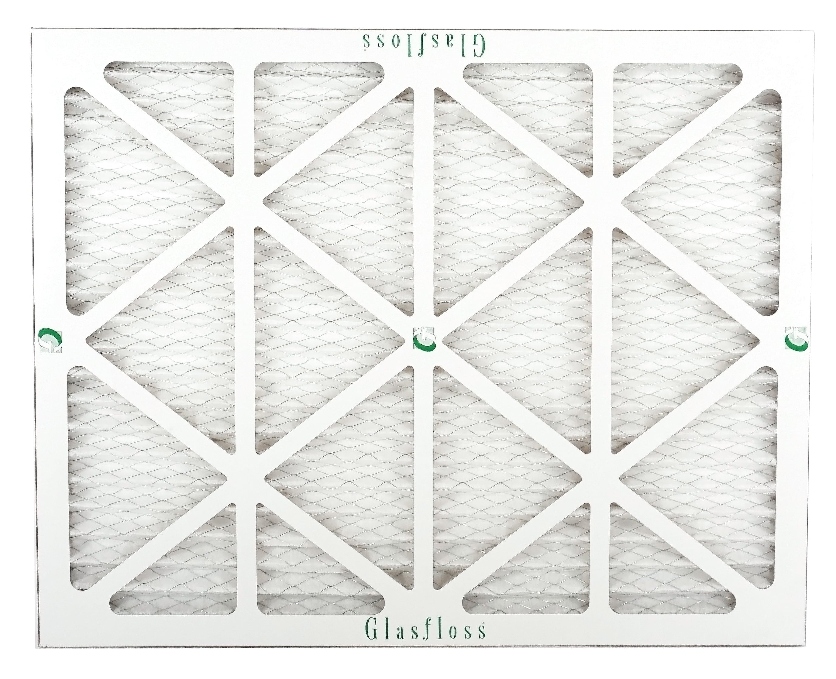 Glasfloss Air Filter 16x20x2 - 2" MERV 10 - (Pack of 12) - Pleated AC or HVAC Air Filter - Furnace Air Filter - Home or Office - Made In The USA.