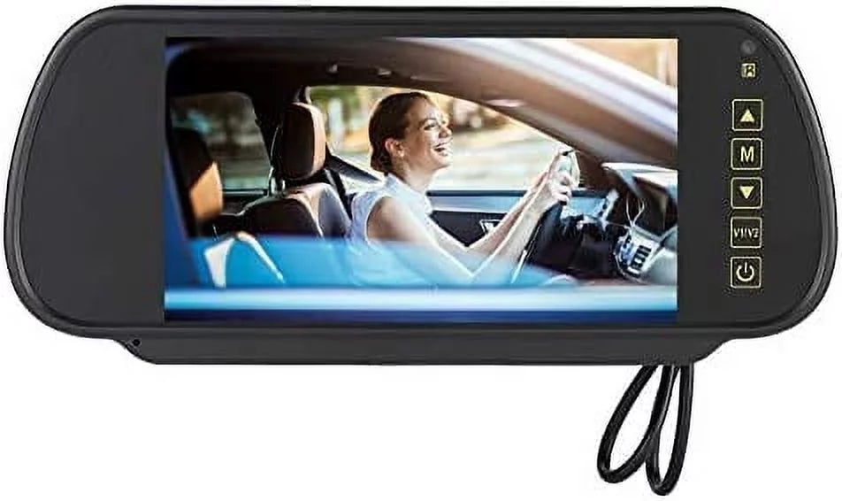 Bileeko 7 Inch Digital LCD Car Monitor Monitor for Parking Backup Camera with Bracket, Vehicle Rear View External Car Rearview Mirror, Car DVD Display