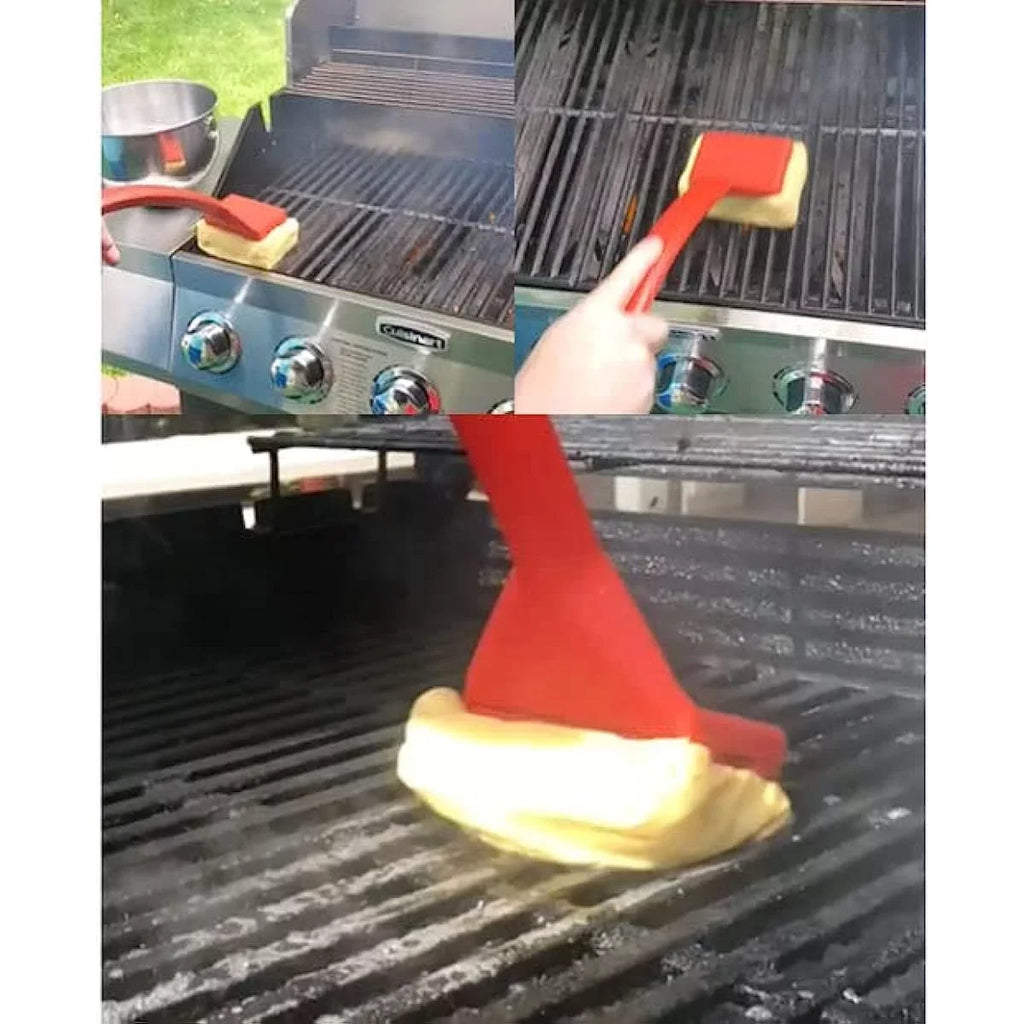 Grill Brush BBQ Cleaning Brush For Outdoor Kitchen Clean Tools Accessories BBQ Replaceable Scraper Cleaning Head Barbecue Cleaner Bristle Free Scraper