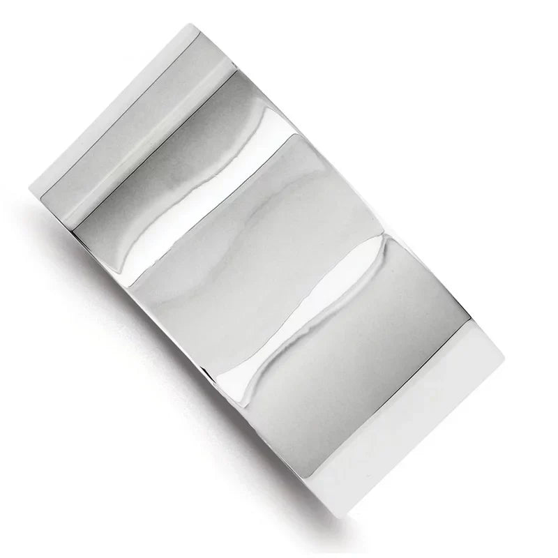 Sterling Silver 30mm Fancy Cuff Bracelet Bangle