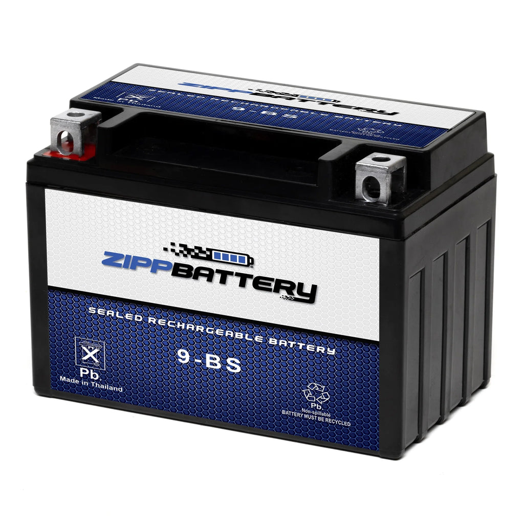 Zipp Battery YTX9-BS (9-BS 12 Volt,8 Ah, 120 CCA) Scooter Battery for Honda Ch150 Elite 150cc 85'-86'