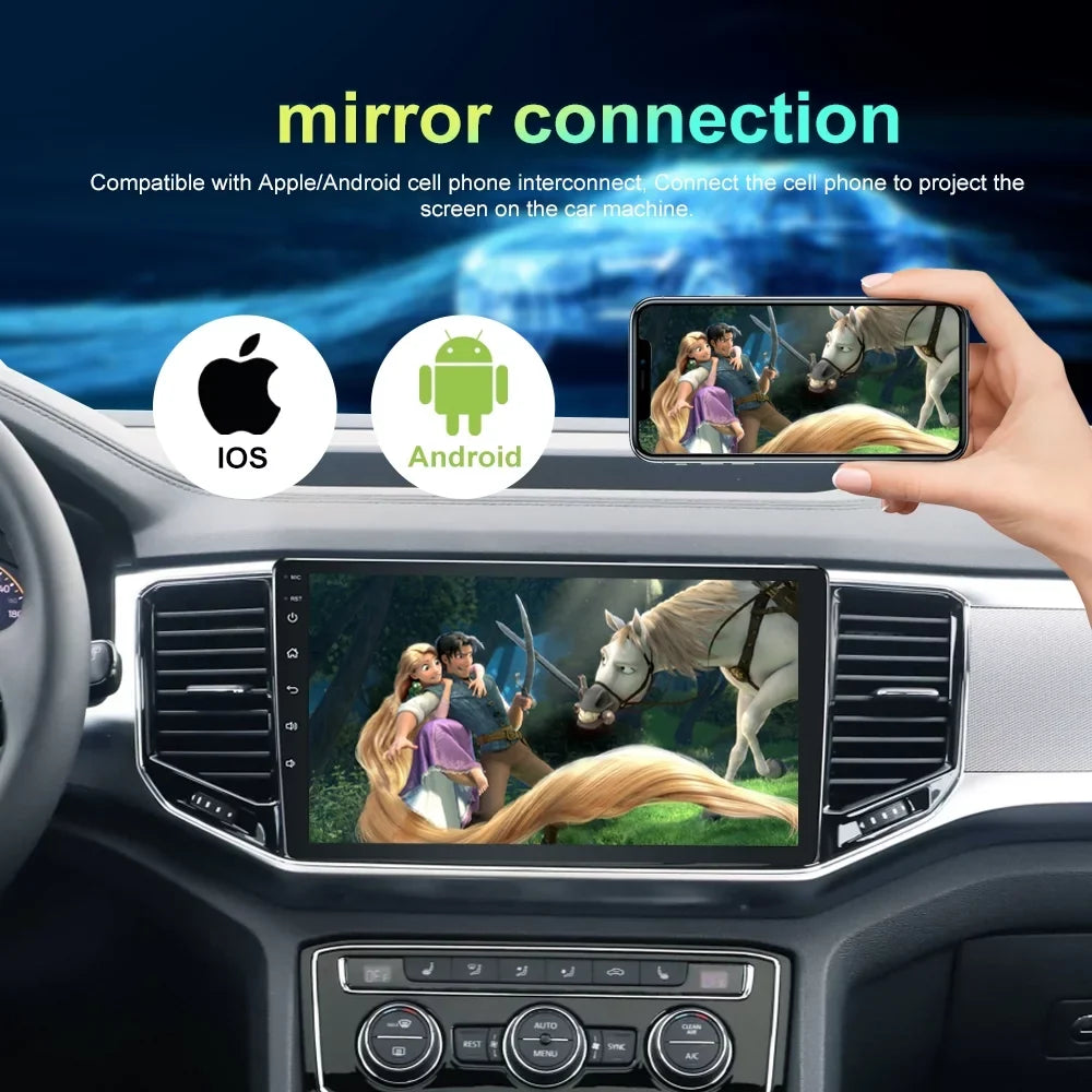 For Toyota Tacoma N300 2016-21 Head Unit Android 13 Radio 4+32GB with Carplay GPS Bluetooth Backup Camera