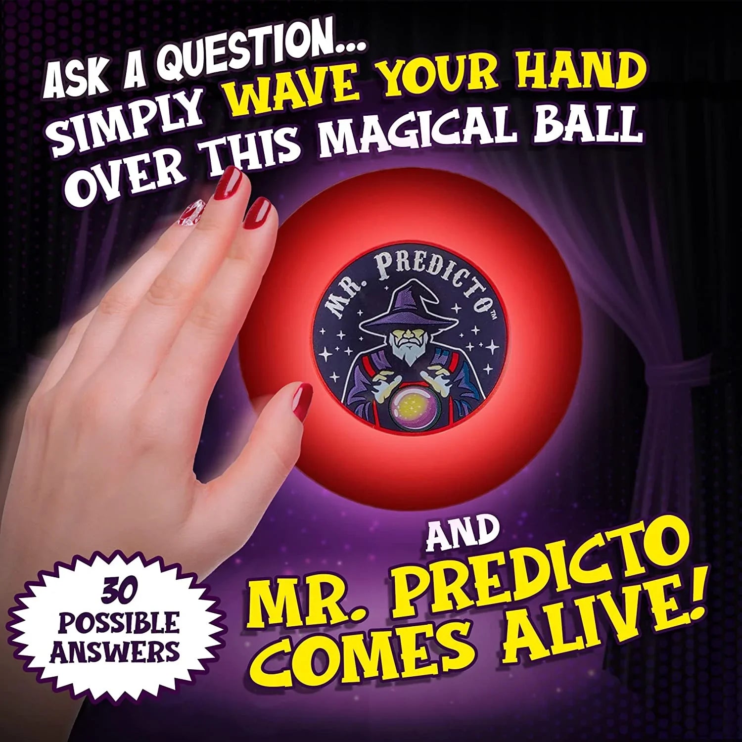 Mr Predicto Fortune Telling Ball The Fun Way To Discover Your Future Ask A Yes Or No Question & Hell Magically Speak The Answer Like A Next Generation Magic 8 Ball Fortune Teller Toy