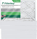 Filterbuy 12x18x4 MERV 8 Pleated HVAC AC Furnace Air Filters (5-Pack)
