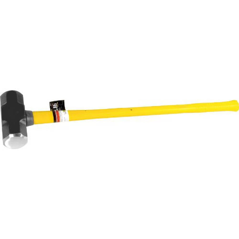 Functionality Tool 16lb Sledge Hammer with 35.4" Fiberglass Handle PMM7116