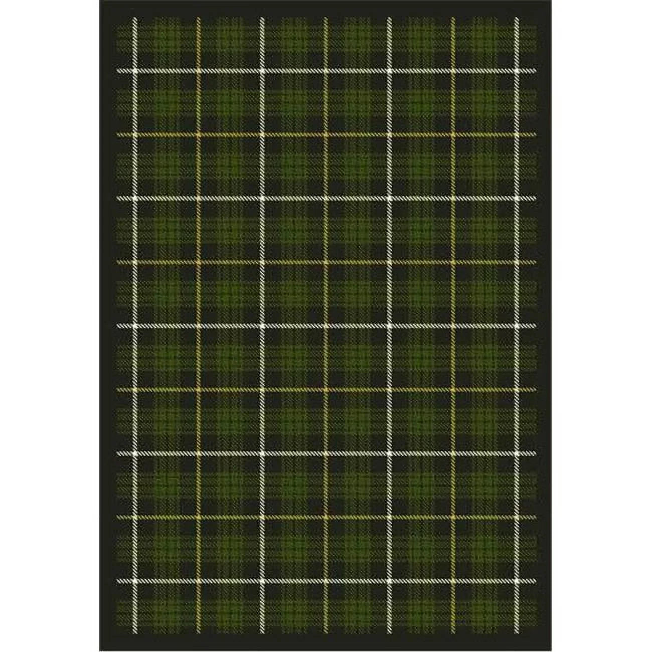 Joy Carpets Bit O ft. Scotch Pine 3 ft.10 in. x 5 ft.4 in. WearOn Nylon Machine Tufted- Cut Pile Whimsy Rug