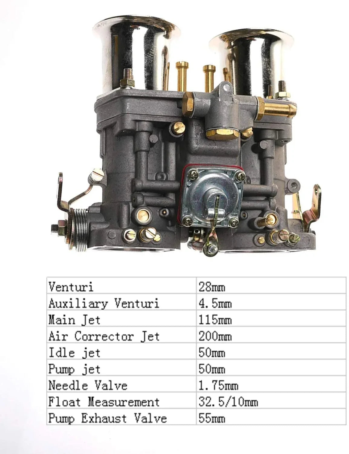 iFJF 40 IDF Carburetor for Weber 40 IDF 40mm 2 Barrel fits BMW Volkswagen VW Beetle Bug Fiat Porsche