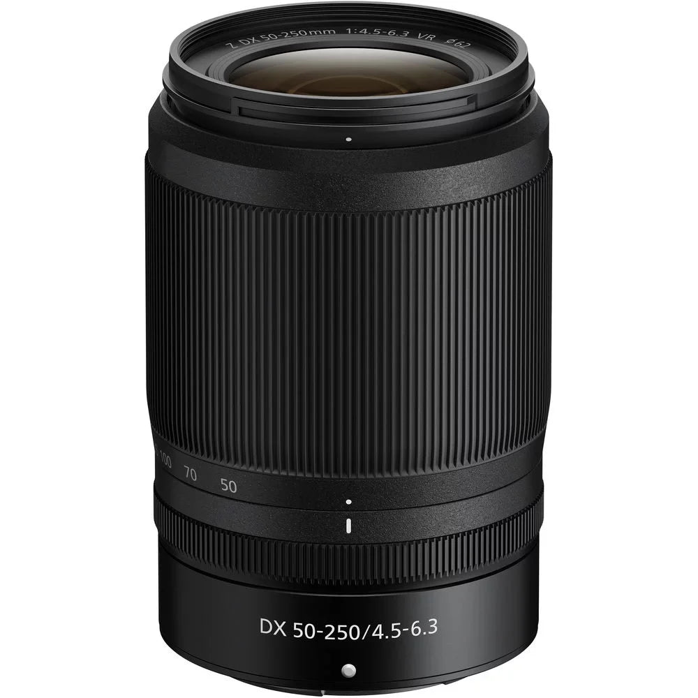 Z6 Mirrorless with 50-250mm f/4.5-6.3 VR Lens + 24mm f/1.8 S Lens + 64GB Storage + UV Filter + Backup Battery + Case + Cleaning Kit - International Version