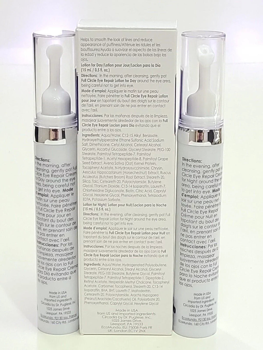 Full Circle Eye Repair Lotions for Day and Night 1 oz.