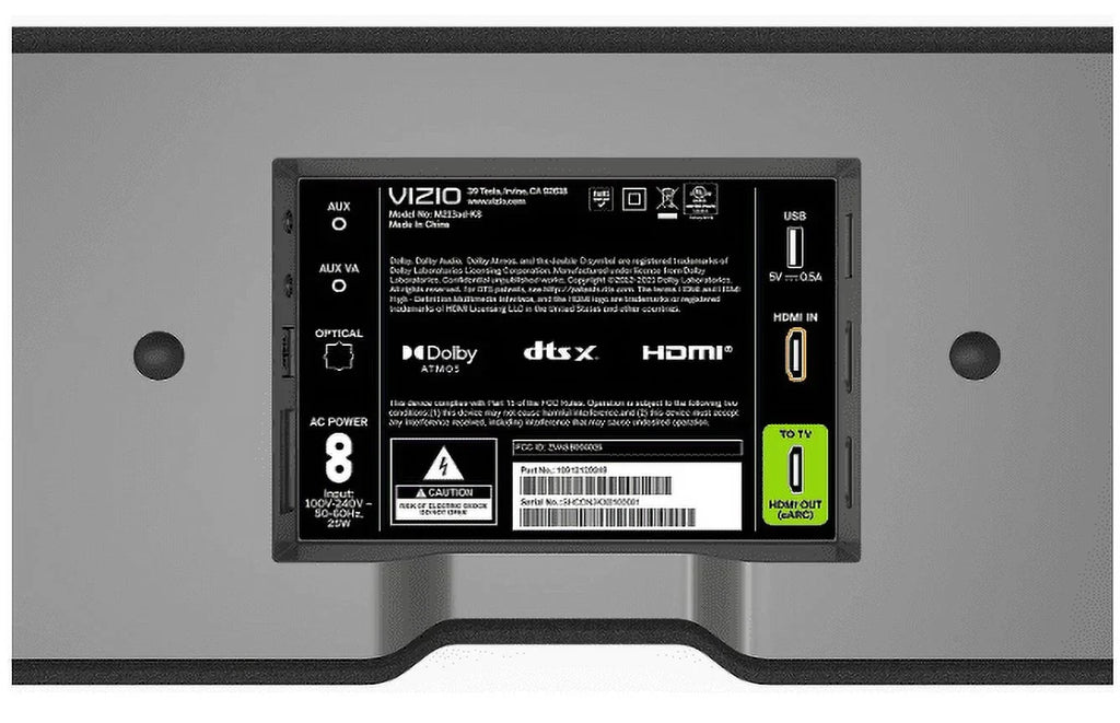 Open Box VIZIO M All-in-One 2.1 Built in Subwoofers Immersive Sound Bar M213AD-K8