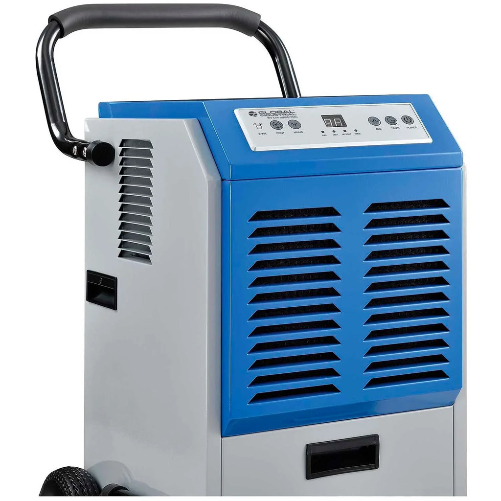Global Industries 246687 Commercial Dehumidifier Heavy Duty 110 Pints Per Day, Blue & Grey