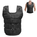 FlyFlise Adjustable Weighted Vest Weight Jacket Oxford Exercise Weight Loading Cloth Strength Training 50kg Max. Load (Empty)