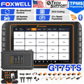 FOXWELL GT75TS Automotive Bi-Directional Control Diagnostic Scan Tool Car TPMS Service Tool OBD2 Scanner Full Systems ECU Coding Actuation Test Code Reader EOBD OBD Scan 30+ Resets Free Update