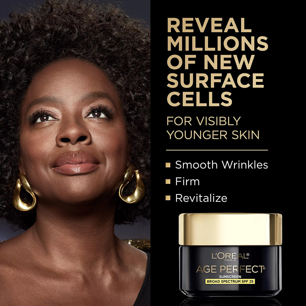 L’Oréal Paris Age Perfect Cell Renewal Anti-Aging Day Moisturizer With Broad Spectrum Spf 25 Monitor Antioxidants, And Vitamin E 1.7Oz