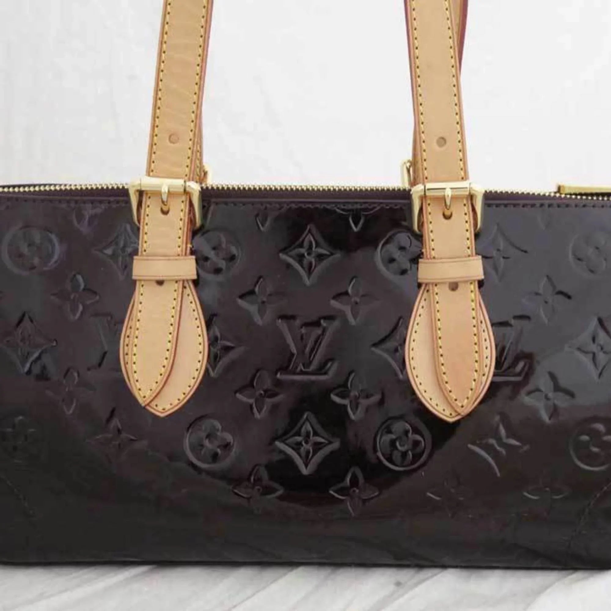 Pre-Owned Louis Vuitton Bag Monogram Vernis Rosewood Avenue Amaranto x Patent Leather Shoulder Handbag Ladies M93510 (Good)