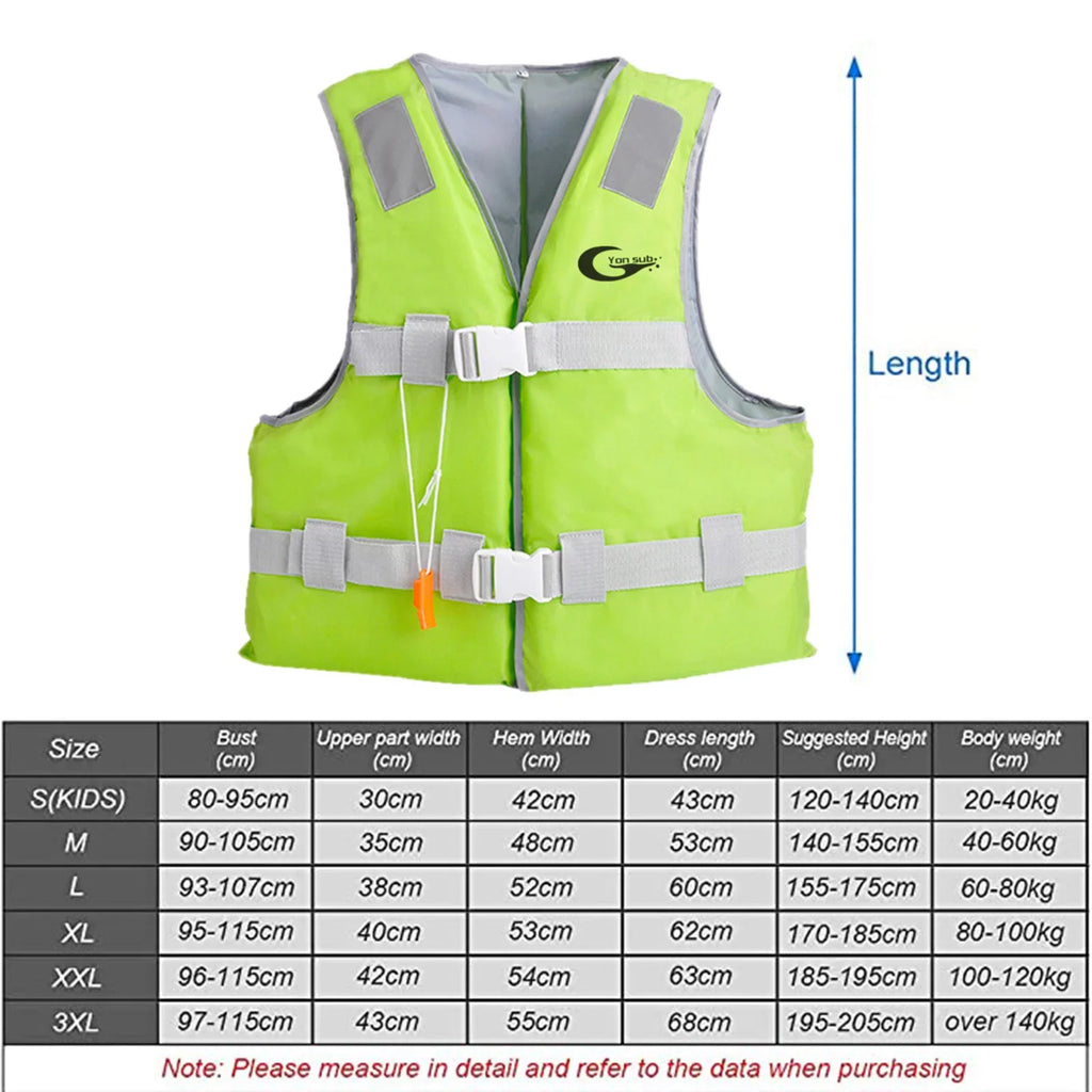 YHAIOGS Sport Jackets Life Vest Swim Adults Fluid Jacket for Adults Outdoor Boating Swimming