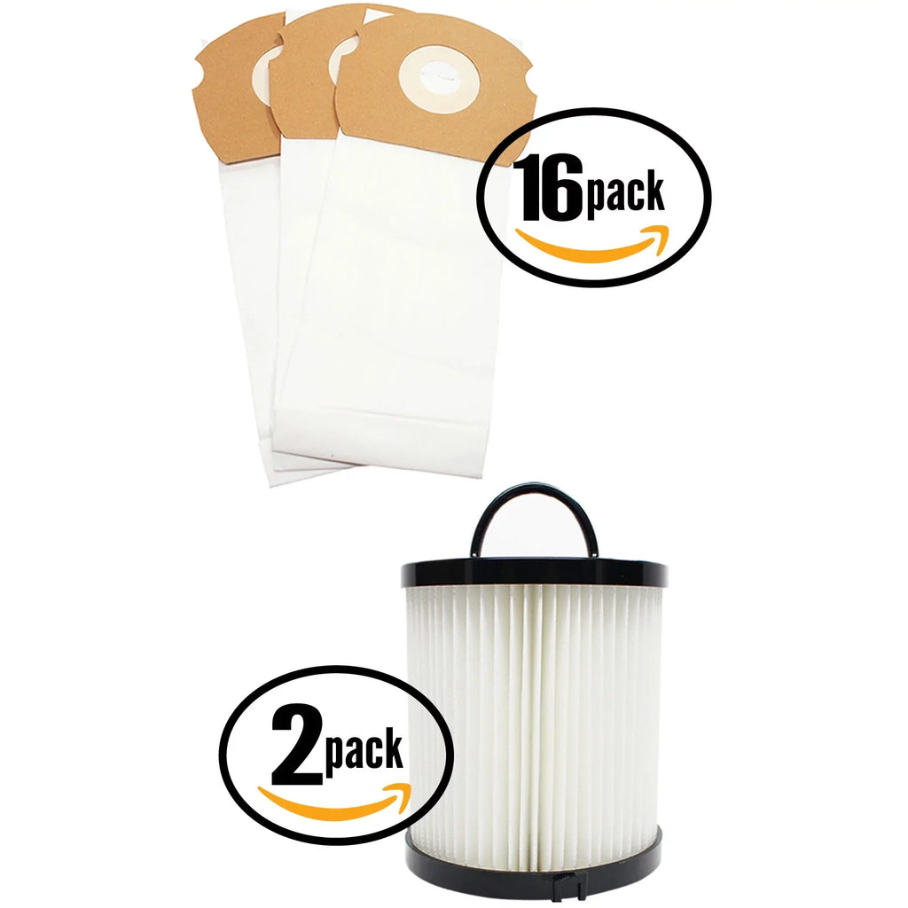 48 Replacement Eureka AirSpeed Gold AS1001AX Vacuum Bags & 2 Dust Cup Filter - Compatible Eureka AS Vacuum Bag & DCF-21 Filter