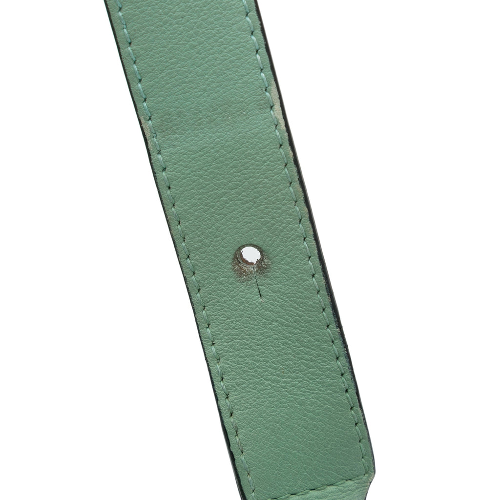 Pre-Owned Authenticated LOEWE Medium Puzzle Satchel Calf Leather Green Unisex (Good)