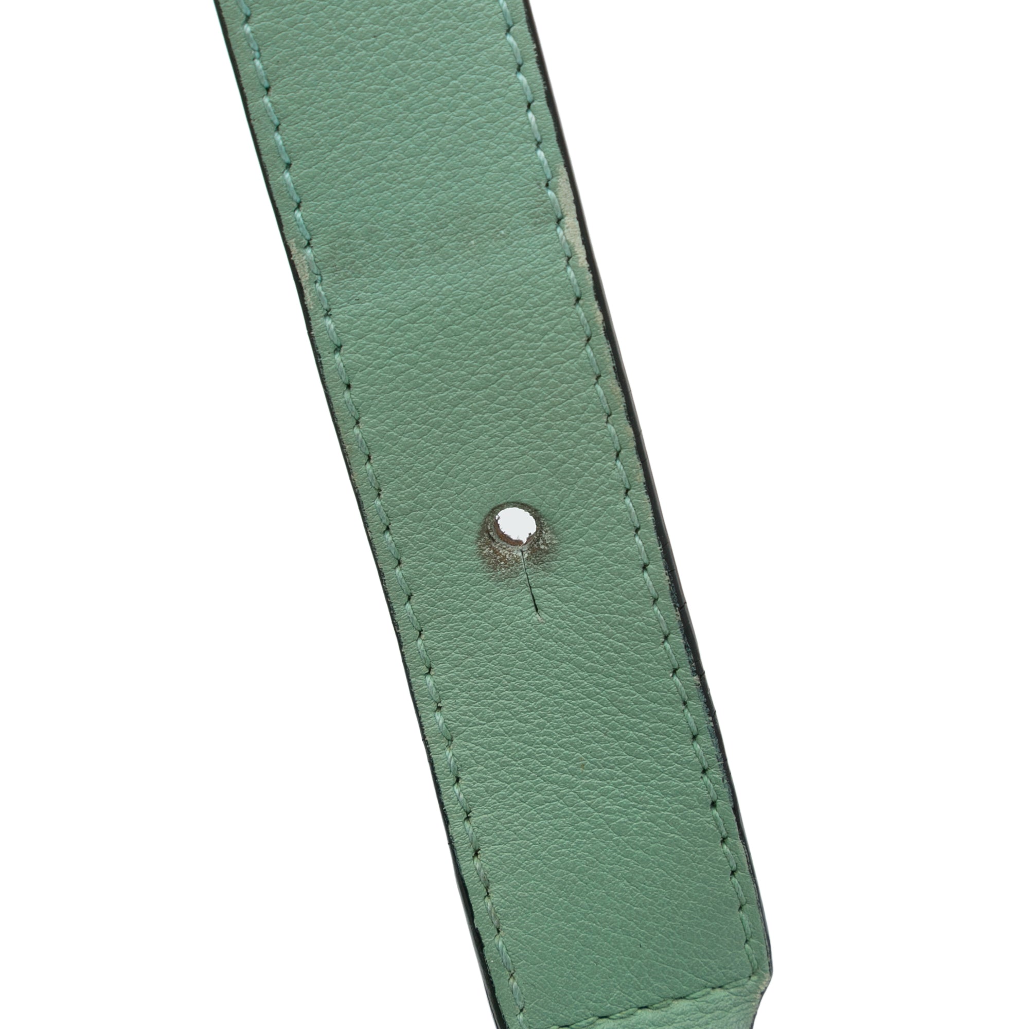 Pre-Owned Authenticated LOEWE Medium Puzzle Satchel Calf Leather Green Unisex (Good)