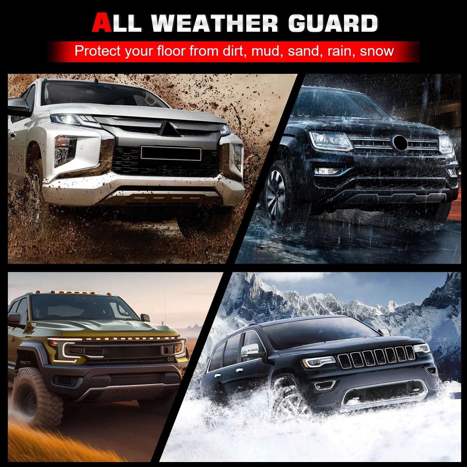 Ikon Motorsports Trunk Mat Compatible With 2021-2023 Ford Bronco 4-Door, Black Car Auto TPE 3D Molded Rear Cargo Cover All Weather Boot Liner Protector Pad