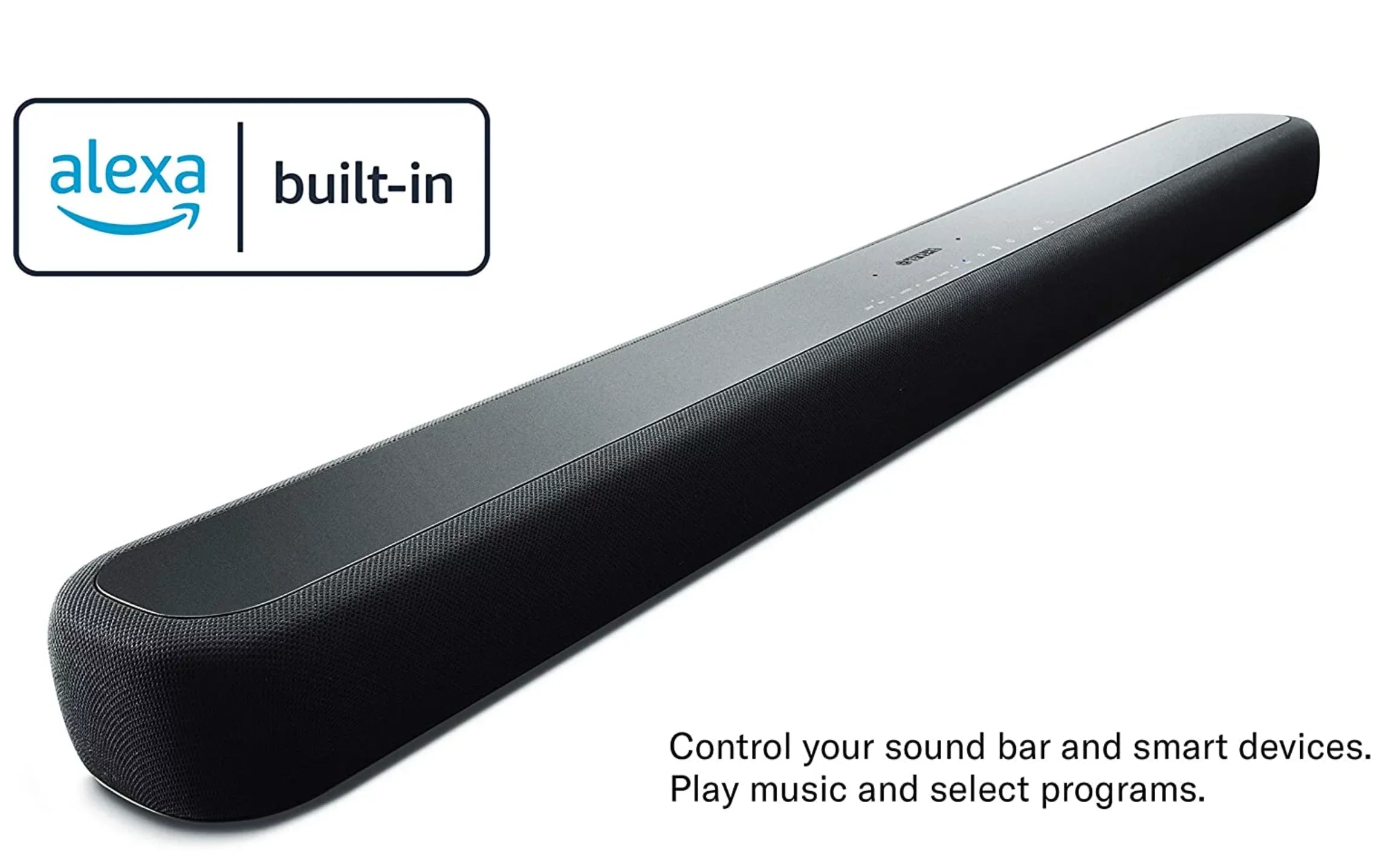 Open Box Yamaha Sound Bar with Wireless Subwoofer Bluetooth ATS-2090 Black NO REMOTE