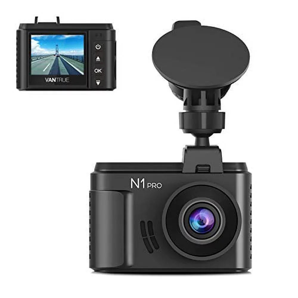 (Vantrue 128GB included)Vantrue N1 Pro Mini Dash Cam Full HD 1920x1080P Car Dash Camera 1.5 inch 160 DashCam with Night Vision Sensor, 24 Hours Parking Mode, Motion Sensor, Collision Detection