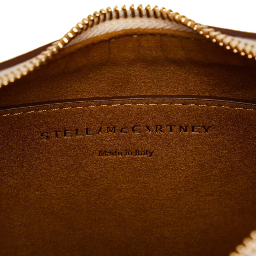Pre-Owned Authenticated Stella McCartney Linea Logo Vegetarian Shoulder Bag Polyester Fabric Brown Unisex (Good)
