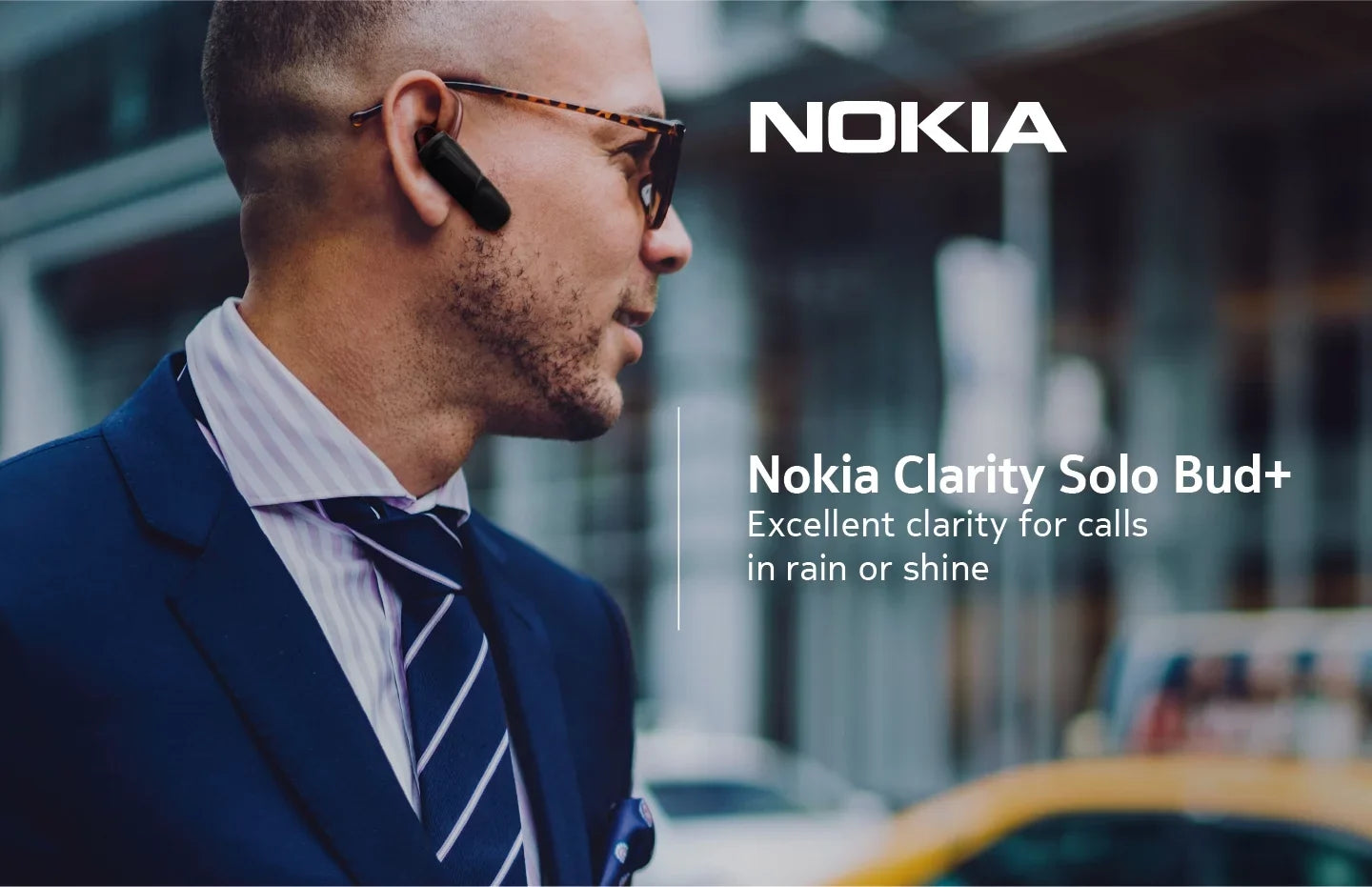 Nokia Wireless Bluetooth Clarity Solo Bud + Single Ear Headset. Answer calls, stream music hands free.