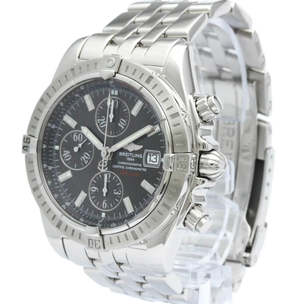Pre-Owned Polished BREITLING Chronomat Evolution Steel Automatic Watch A13356 BF563347 (Good)