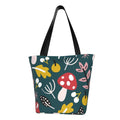 Lukts Cartoon Leaf Mushroom Red Tote Bag,Shoulder Bag Women'S Hobos Handbags Large Capacity Shopping Bag