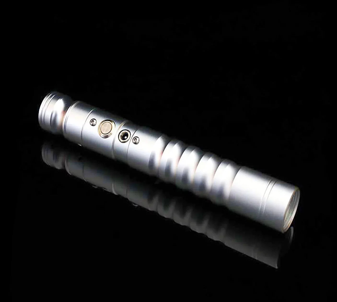 KBASE 7 Colors Change RGB Lightsaber Toy with Metal Hilt Sound Fonts Gift for Kids
