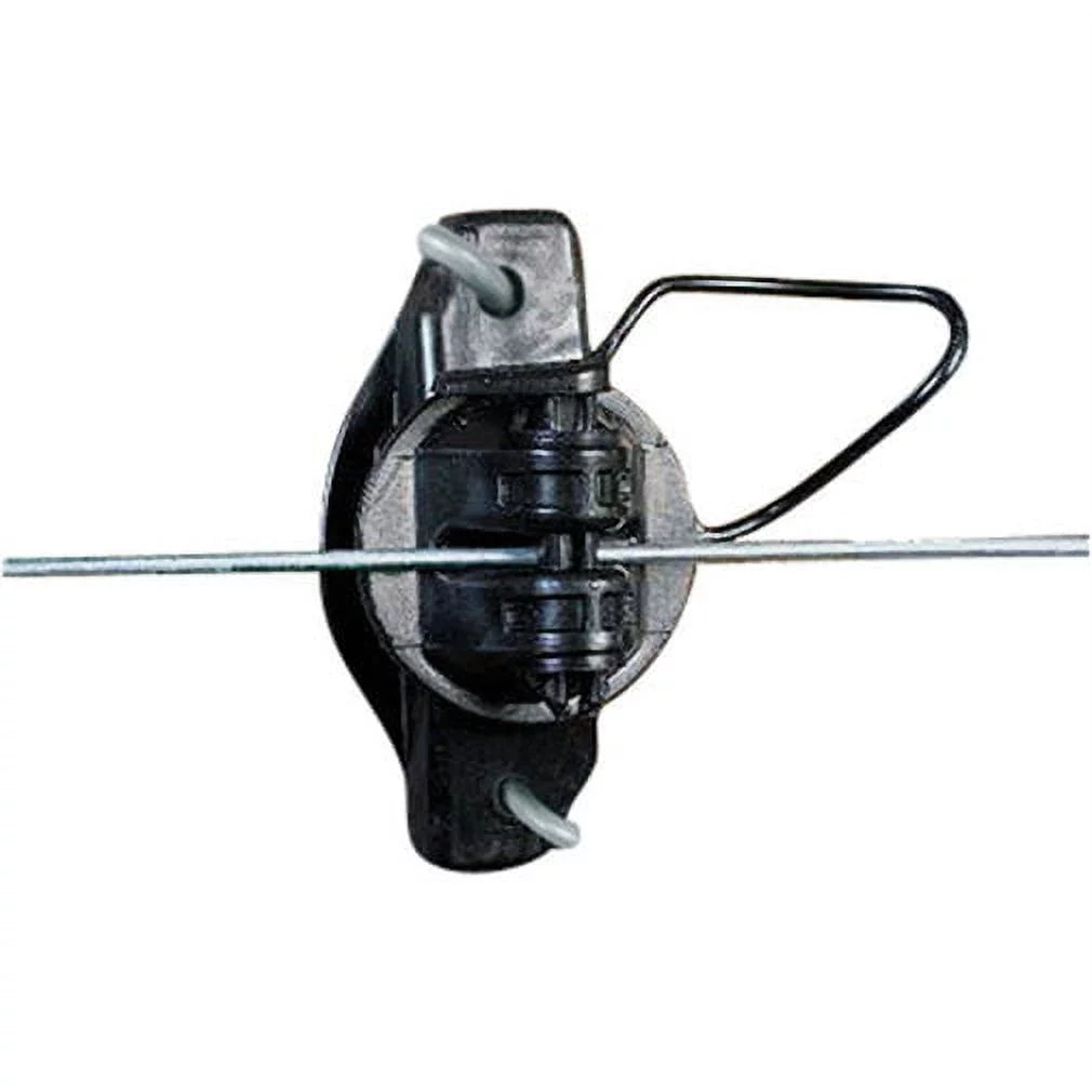 Gallagher G68704 Wood Post Pinlock Insulator- Black- Pack - 25