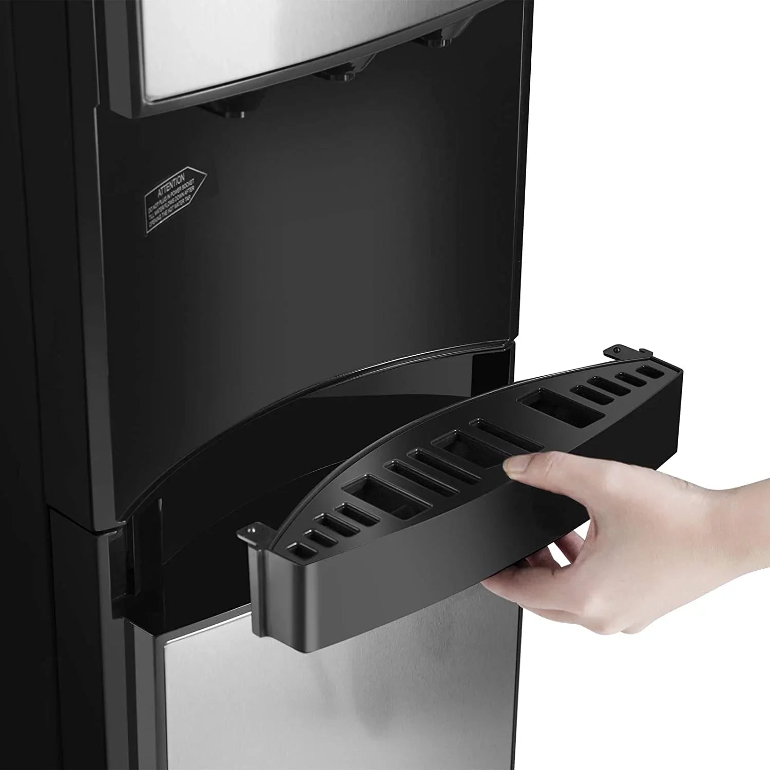COSVALVE 5 Gallon Bottom Loading Hot Cold Normal Fluid Dispenser (Silver, Black)
